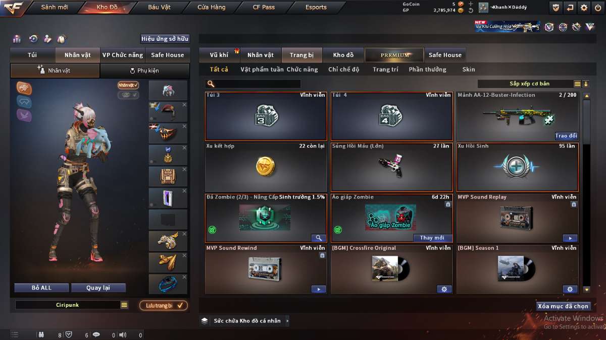 shop acc cf uy tin gia re